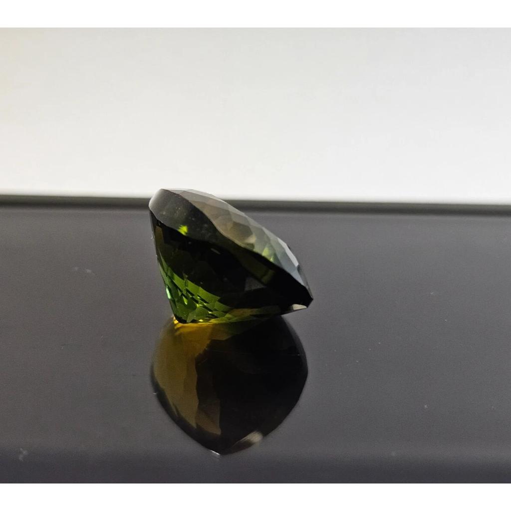 Natural Bi-Color Tourmaline Cushion Cut 10-12 Ct Stunning Certified Gemstone