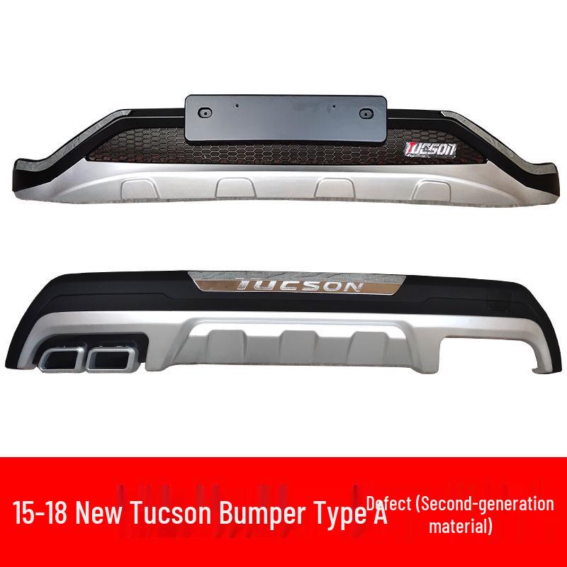 Fits 2015-2018 Hyundai Tucson: Front/rear Bumper Guards, 2018 Model Decorative Bumpers.