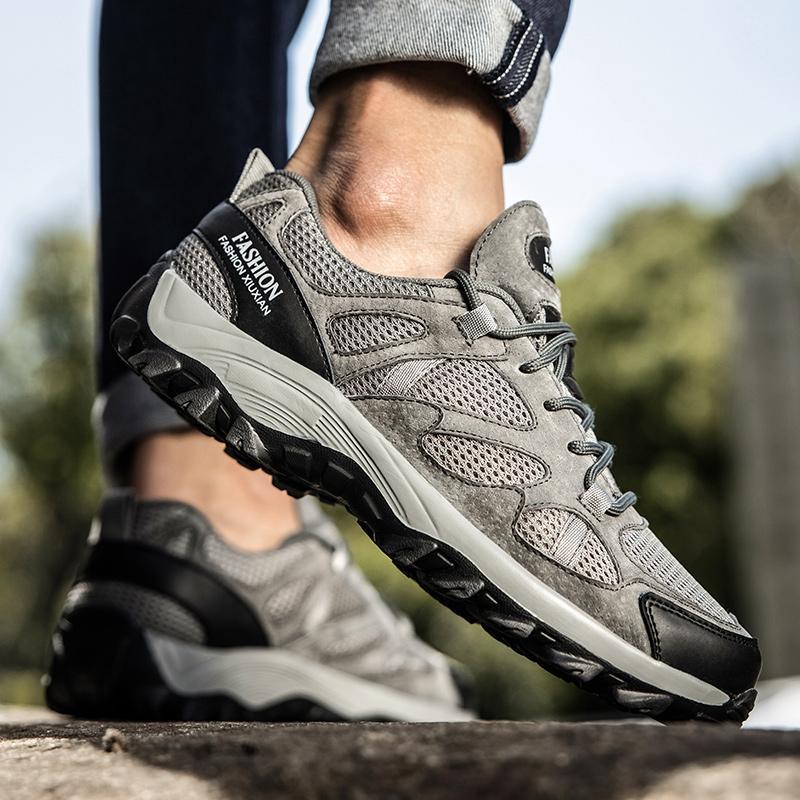 Pánské outdoorové prodyšné turistické boty Pohodlné trekové boty