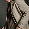 SEPTWOLVES Men's Versatile Lapel Twill Trench Coat
