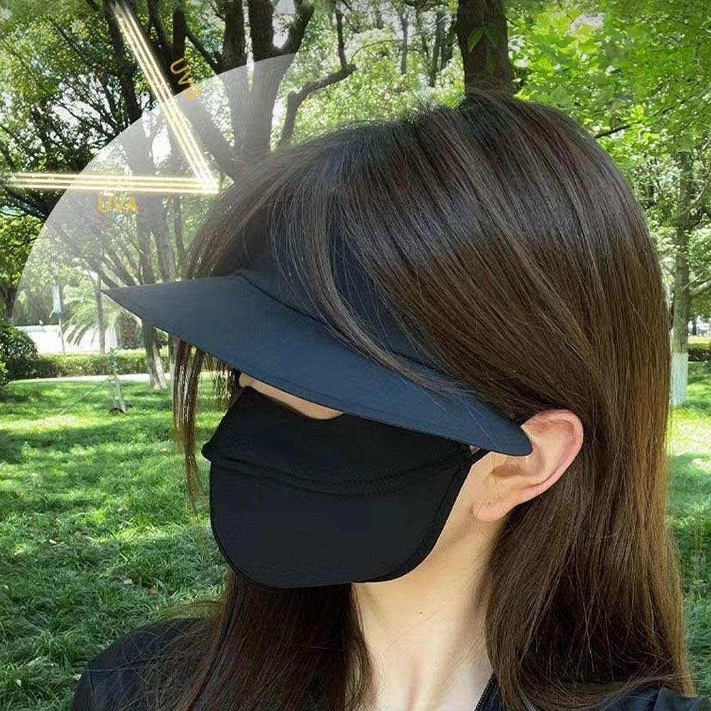 Fashion Unisex Full Face IceSilk Sun Protection Mask Outdoor Anti-UV Summer Riding 3D Breathable Eye Protect Dustproof Face Mas