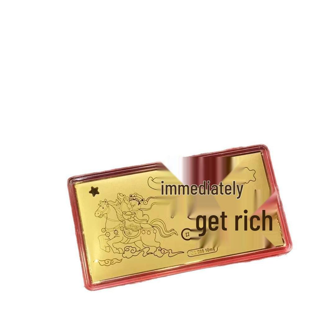 Year of the Horse 10mg Pure Gold 999 Red Envelope - Mother's Day, Father's Day, Birthday Souvenir