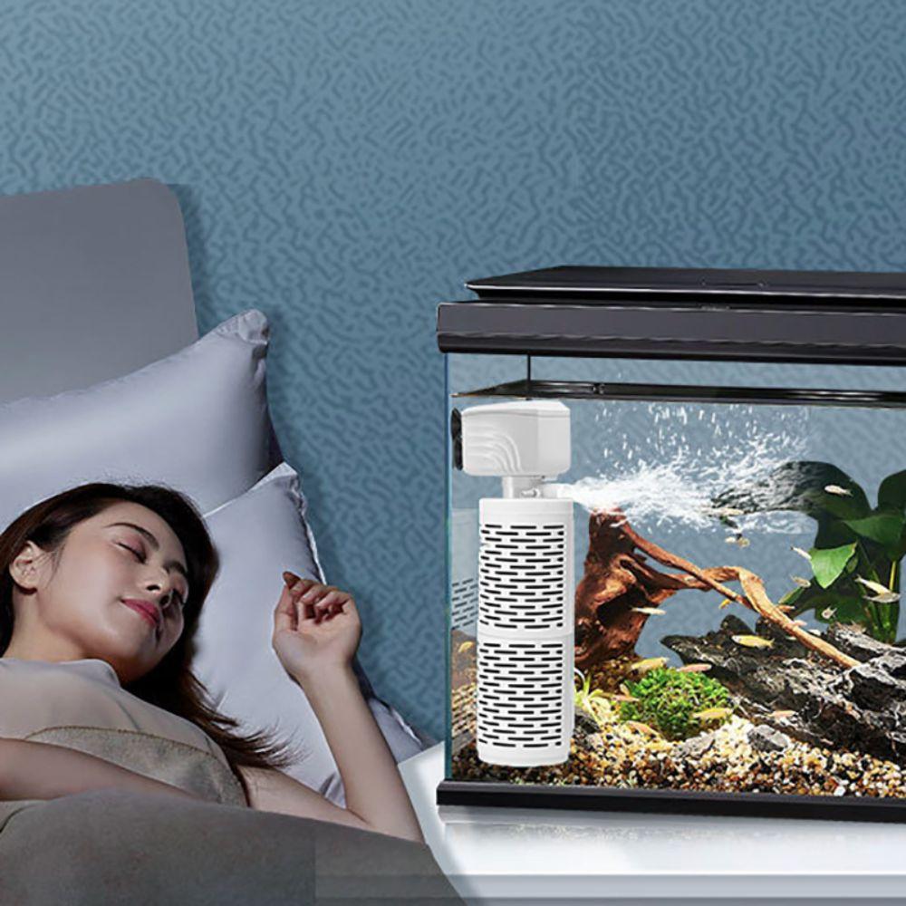 3 In 1 Aquarium Filter Pump Silent Water Circulation Pump Water Purifier Oxygen Air Pump  Home