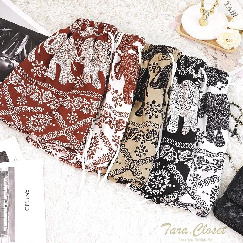 Women Boxing Muay Thai Elephant Pants Pattern Shorts Training Kickboxing Print Quick Dry Martial Art Boxer Kid Fighting Fitness Sport Gym Workout