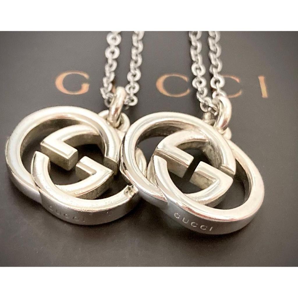 Used GUCCI/Gucci Interlocking G/GG Logo Pair Necklace Necklace/Pendant (50/60)