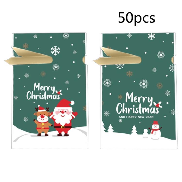 50pcs Christmas Presents Bags Candy Bag Christmas Decorations New Year Presents