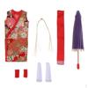1/6 Female Japanese Kimono Dress Outfits Fits 12" Figure