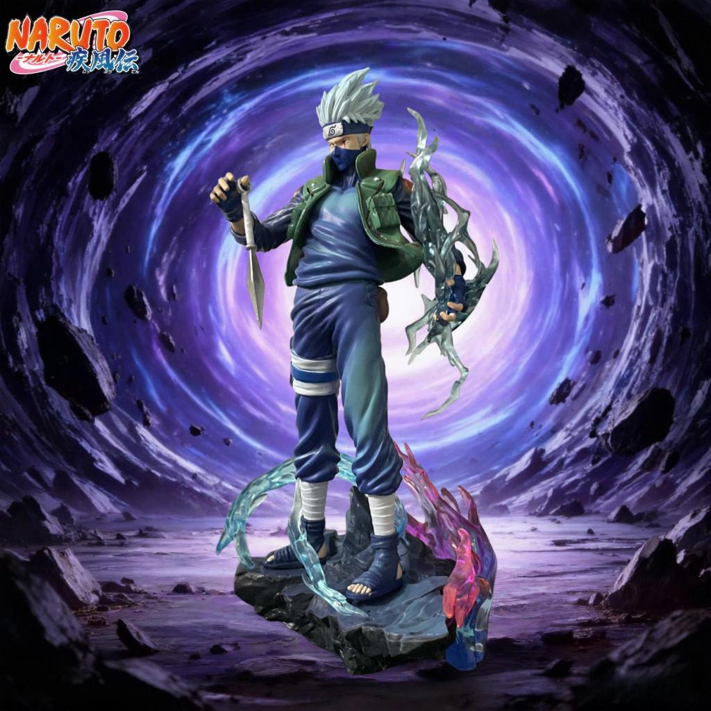 Naruto Anime Hatake Kakashi 2.0 Version PVC Action Figure Collectible Model Statue Limited Edition Cool 23cm Toys Gifts for Fans