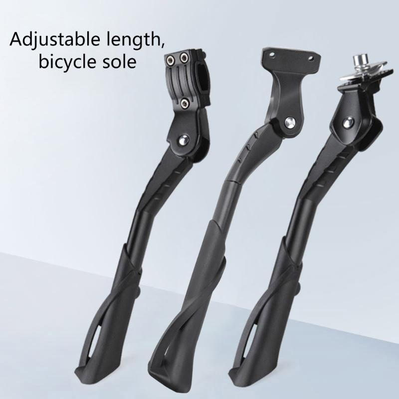 Cavalletto Laterale Regolabile per Bicicletta Anti-abrasioni Supporto Robusto Lega Alta Durezza Antiscivolo Cavalletto Kick Stand Forniture per Bicicletta da Ciclismo