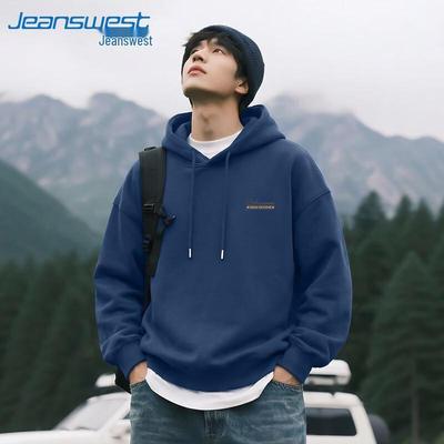 Jeanswest Men's Hooded Letter Print Sweatshirt
