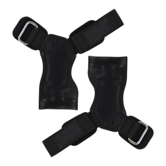 

Ремешок на запястье для тяжелой атлетики, противоскользящий для мужчин и женщин, пауэрлифтинг, становая тяга, кросс-тренинг, подтягивания, фитнес-рукоятка, накладка на запястье, тренировочное оборудование чёрный