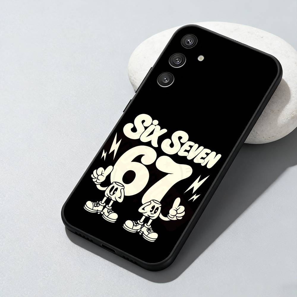 67 S-Six S-Seven S-Style Phone Case For Samsung Galaxy A73,A72,A71,A70,A52,A51 Others Soft Black Cover