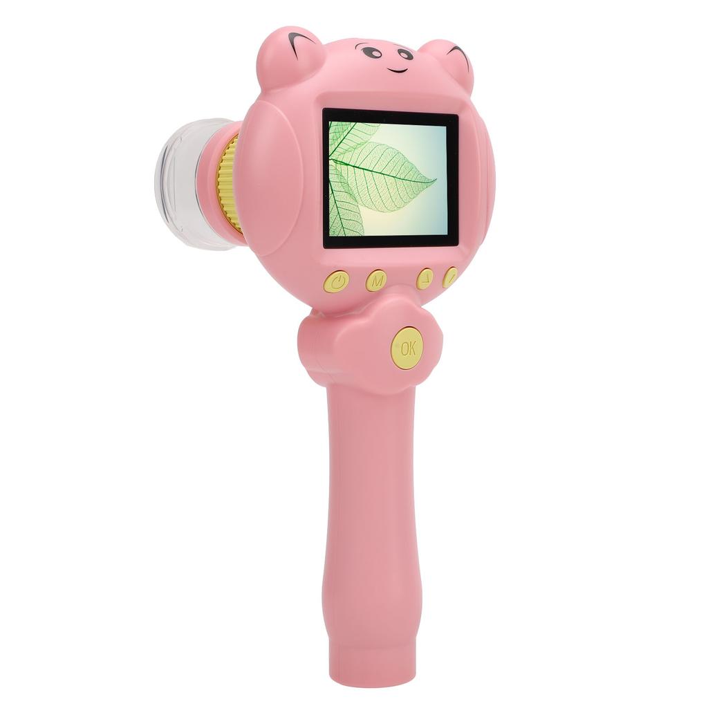 Kids Handheld Microscope 2.5K 48MP Portable 2inch Screen 8X Zoom Digital Microscope for Educational Science