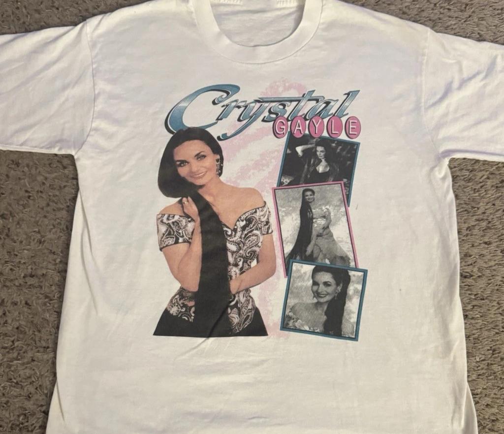 Crystal Gayle Concert Country Music Unisex Tee Cotton Shirt ZA645