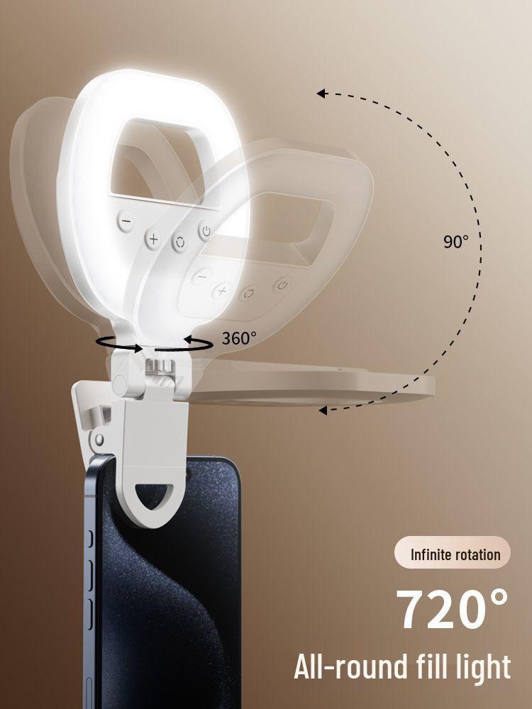 W60 Mini LED Selfie & Video Fill Light: Three Color Temperatures for Mobile Streaming & Photography