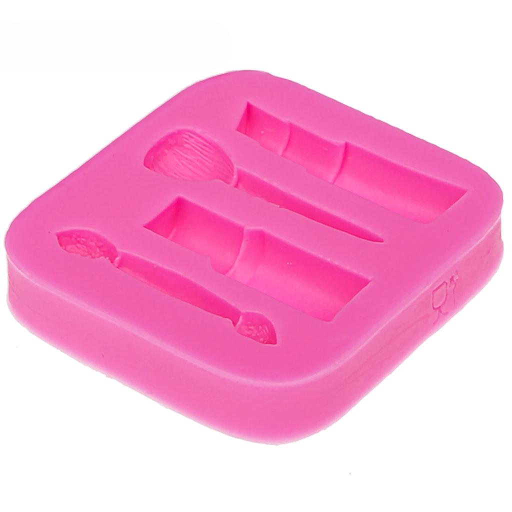 Sminkeverktøy Leppestift Neglelakk Sjokoladefest DIY Fondant Kakedekorasjonsverktøy Silikonform Dessertformer