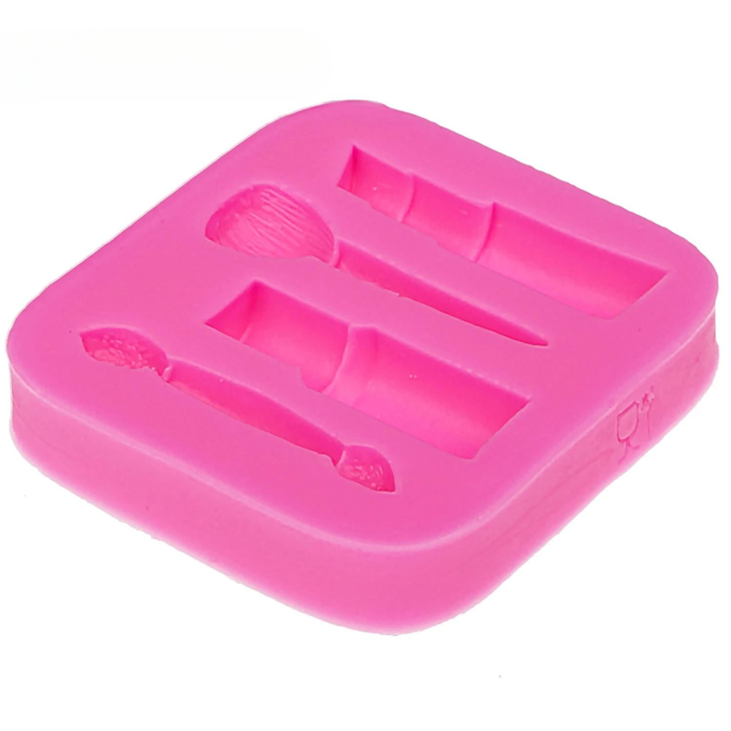 

Инструменты для макияжа Помада Лак для ногтей Шоколадная вечеринка DIY Инструменты для украшения тортов из помадки Силиконовые формы Формы для десертов