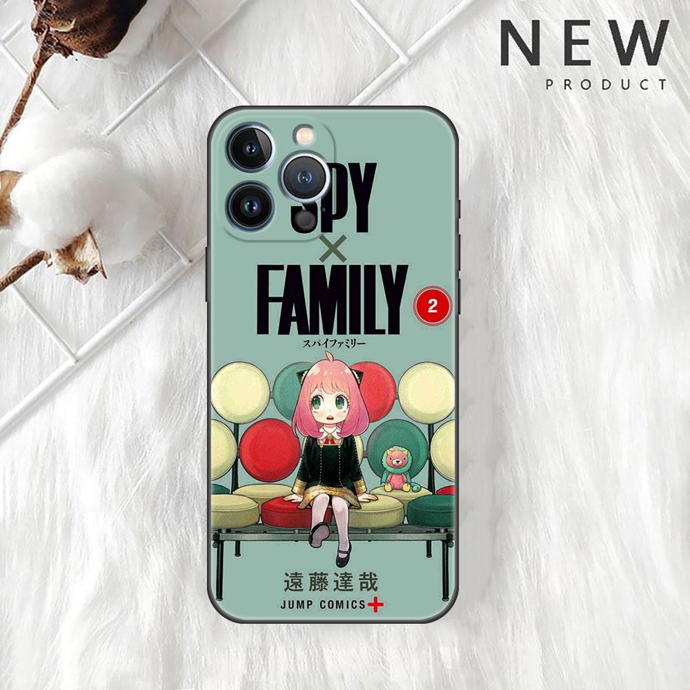 Spy Family Cartoon Case For iPhone 13 11 12 Pro Max 7 + XR 8 X 6 6S Plus XS 5 5S SE 2022 13Pro Capa Soft Phone Cover Funda