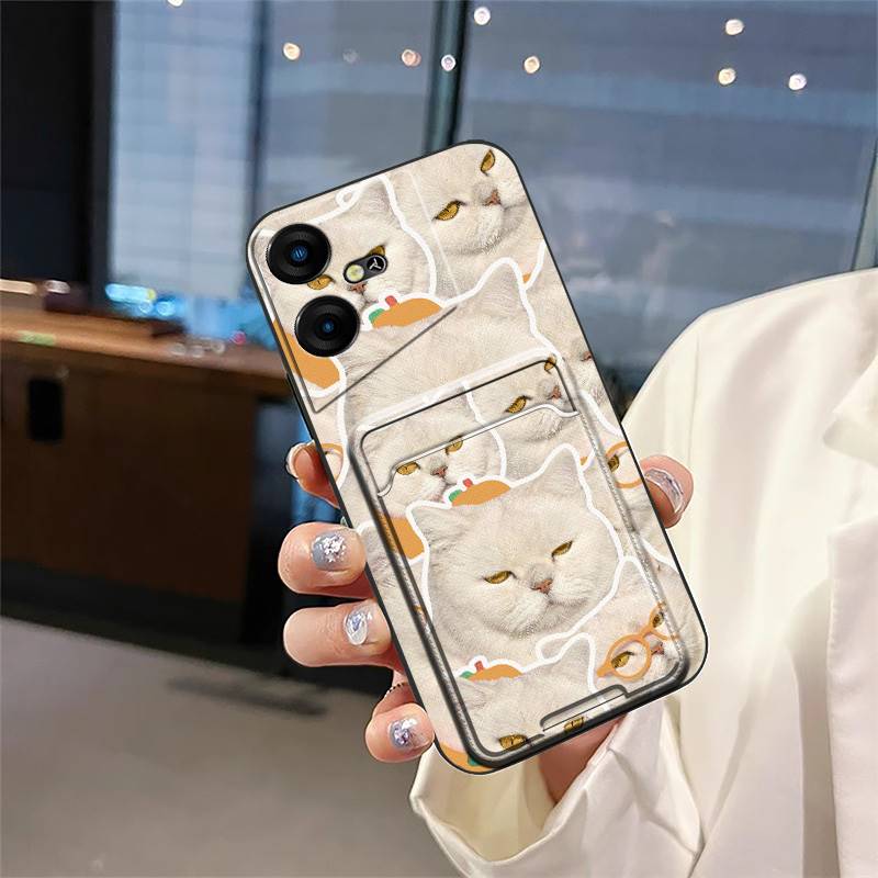 

Силиконовый противоударный чехол для телефона Tecno Pova Neo3/LH6N Прочный защитный ТПУ Пылезащитный Карман для карт Кармашек для карт Полная защита Tecno Pova Neo3/LH6N