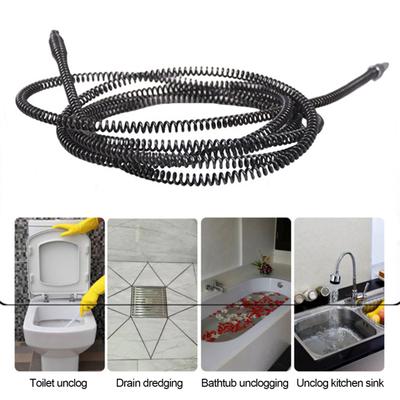 Yousheng Βούρτσες Καθαρισμού Αποχέτευσης με Ελατήριο Ξεμπλοκαρίσματος Ελατήριο από Χάλυβα Υψηλής Αντοχής Ελατήριο Διόρθωσης Σχεδιασμός με Αλυσίδα Μπίλιας Βούρτσα Καθαρισμού Σιφωνίου