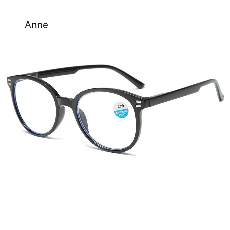 Trendy Clear Lens Round Frame Far Sight Glasses Mirad Color Reading Glasses Anti Blue Light High-definition Presbyopia Glasses