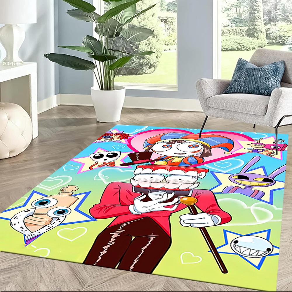 I tappeti quadrati The Amazing Digital Circus sono un'ottima scelta per soggiorni, camere da letto, decorazioni per la casa e come regali.