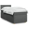 VidaXL Slatted Bed Base with Mattress Dark Grey 90x200 Cm Fabric 3286557