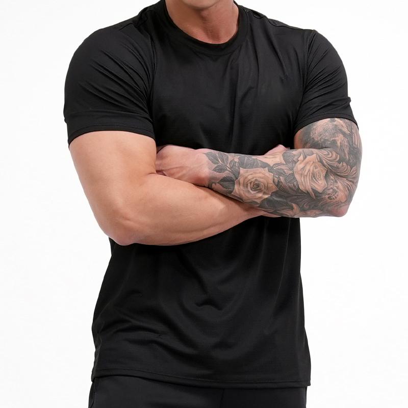 Diteomindeu Black Plain Regular Fit