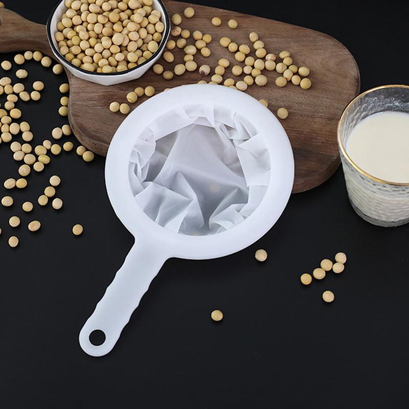 80/100/120/200/400 Mesh Kitchen Ultra-Fine Mesh Strainer Kitchen Nylon Mesh Filter Spoon For Suitable For Soy Milk Coffee Milk Yogurt