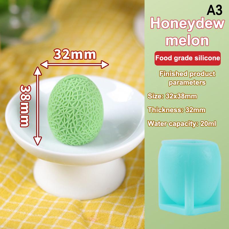 .1pc Cake Mold Ice Cream Mold Mousse Desserts Cake Decorating Tools 3D Fruit Shape Silicone Mold Reusable Kitchen Tools For Home