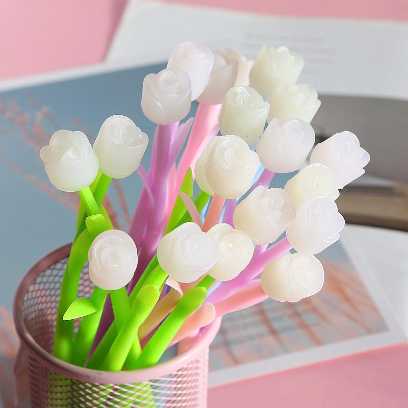 Color-Changing Rose Silicone Pen - Creative Gift for Students