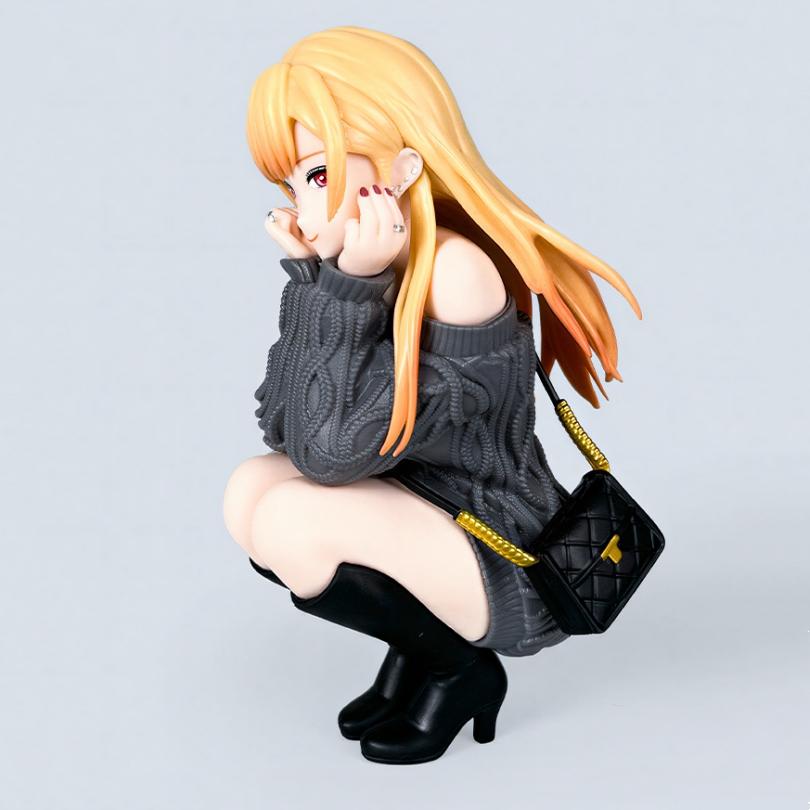 Anime Marin Kitagawa Squatting Pose My Dress-Up Darling Figure PVC Model Toy Doll Collection Ornaments Gift