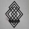 Wooden Wall Display Stand Hollow Out Wall Storage Rack  Living Room Decor