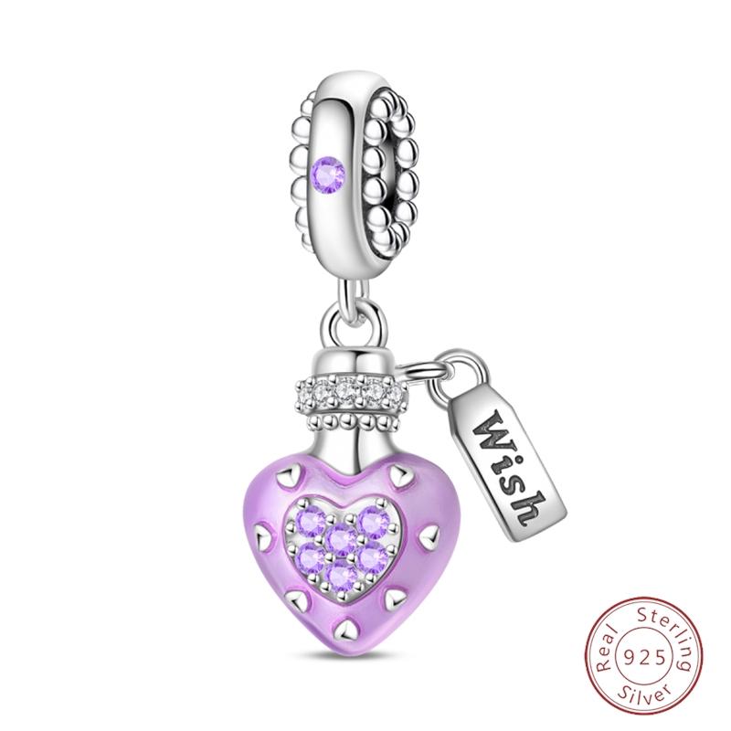 Sweety Copper Cake Poodle Crown Flowers Lover Luminous Charms Beads Fit 3Mm Bracelets Diy Fine Jewelry Making