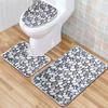 Toilet Floor Mat Three-Piece Door Mat Absorbent Carpet Bathroom Bathroom Non-Slip Foot Mat