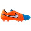 Nike Tiempo Legend V FG Comfortable Lightweight FG (Rubber Long Studs) Slip Resistant Durable Soccer Shoes Unisex Soccer Shoes Blue Orange 631518-418