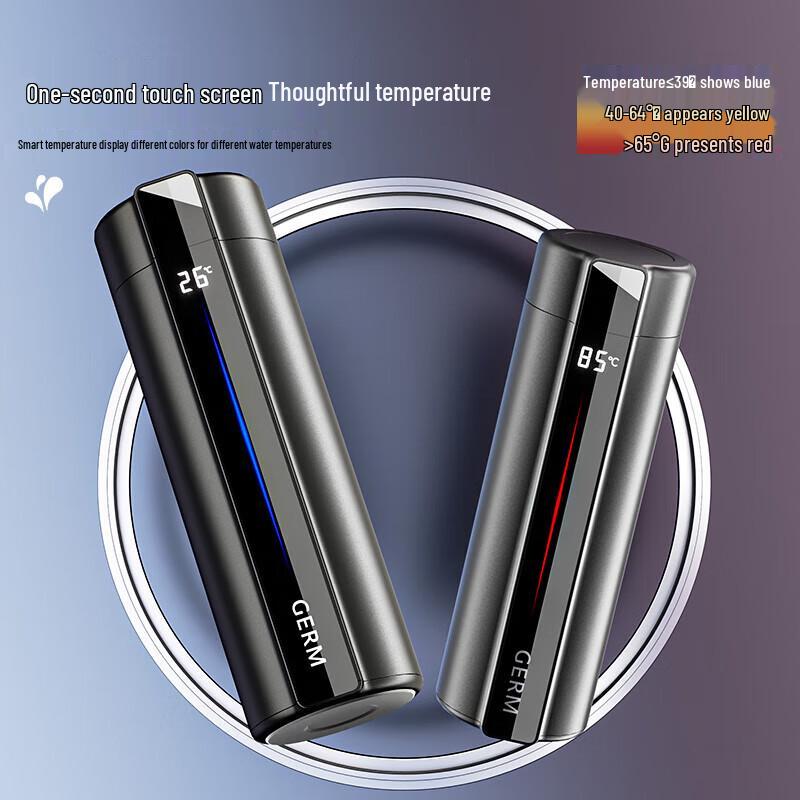 Germ Smart Insulated Business Thermos with Digital Display