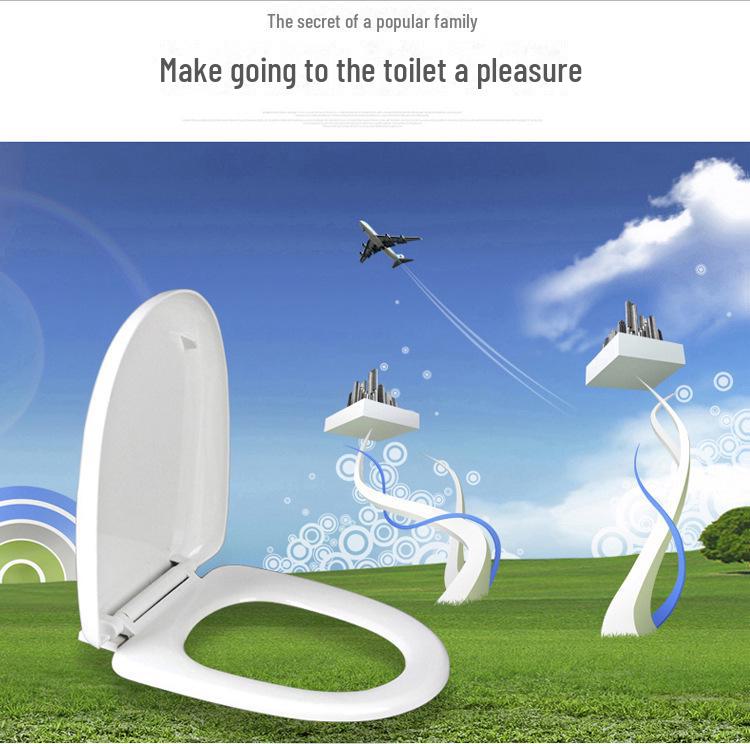 Pogrubiona Wolnoopadająca Pokrywa Siedziska Toaletowego UVO do Gospodarstwa Domowego