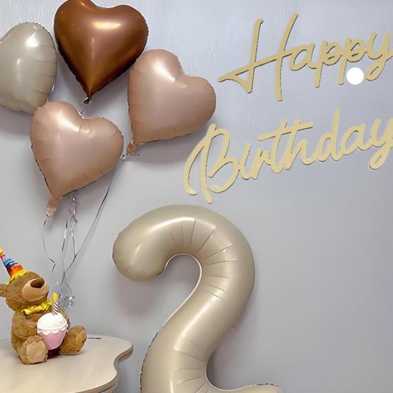 Happy Birthday Wooden Sign Reusable Happy Birthday Letters Sign for Balloon Arch Backdrop Wall Decoration Photo Prop