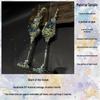 DIY Crushed Diamond High-Stemmed Wedding Toasting Glasses Pair - Handmade Bride & Wedding Gift