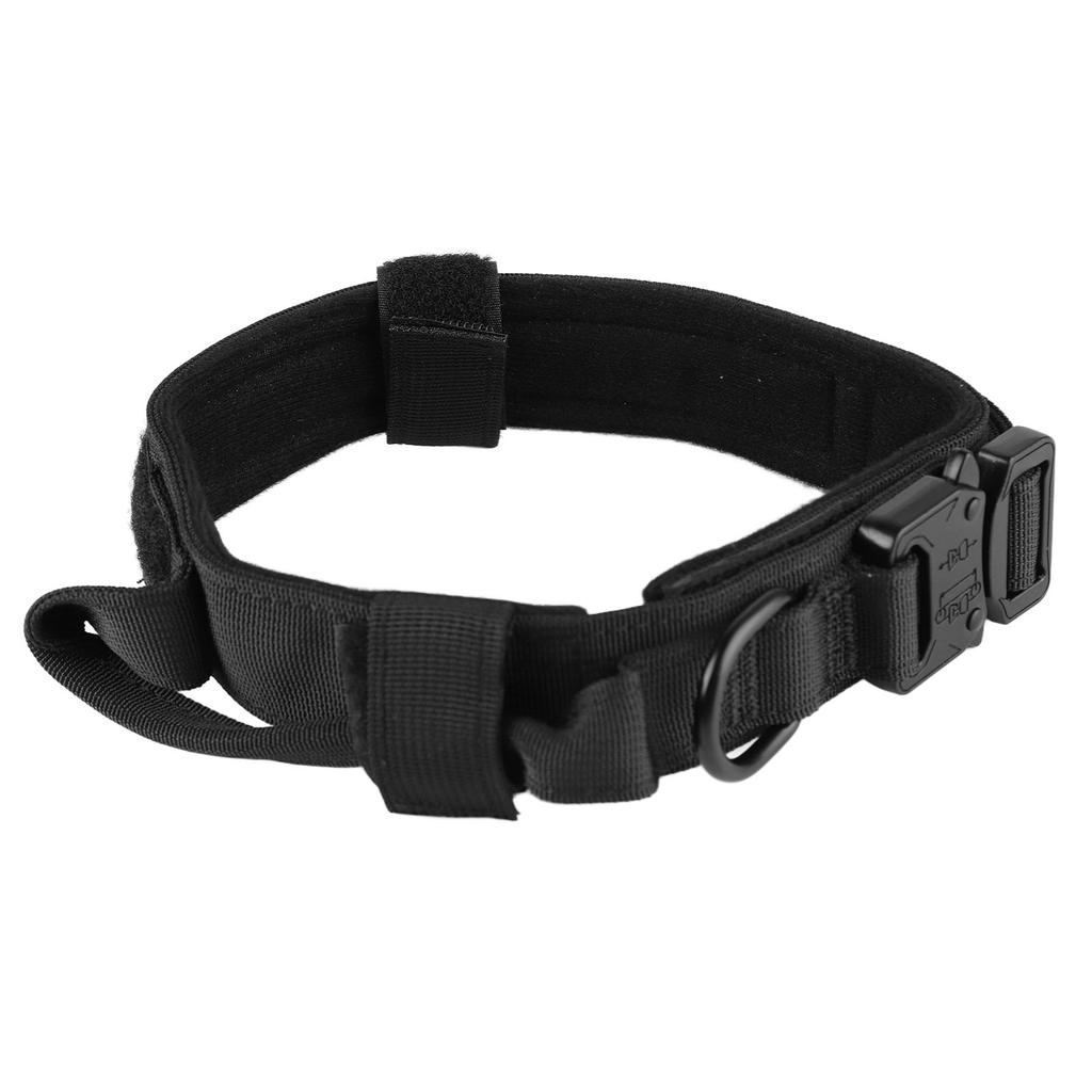 Dog Collar with Stainless Steel Buckle Adjustable Thick Nylon Dog Collar for Medium and Large Dogs Outdoor Training