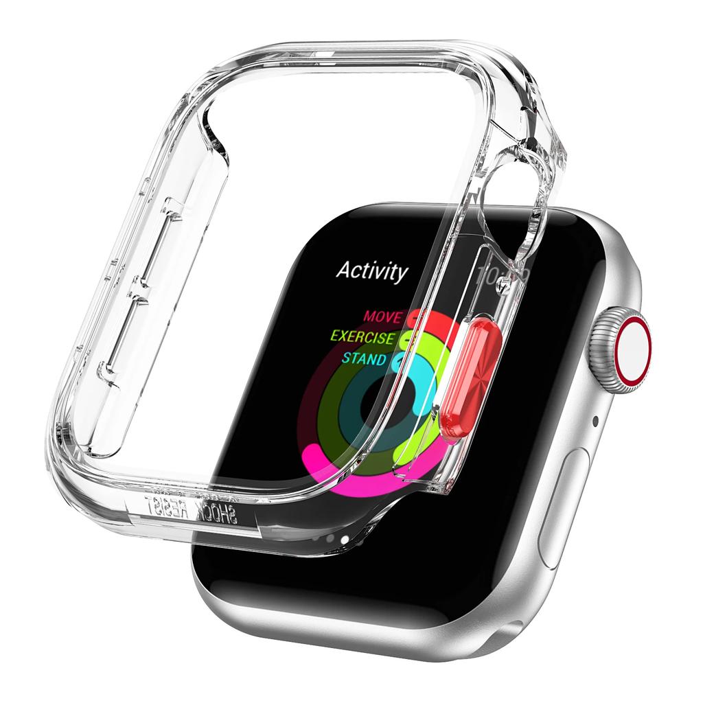 Hard PC No Glass Protective Case Frame Bumper Cover for Apple Watch 11/10 Accessory for Men Women 42mm 46mm Watch Case