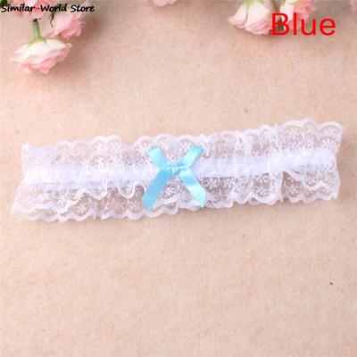 CALDO! Lingerie Sexy da Donna Pizzo Floreale Cintura Reggicalze Fiocco Anello per Gamba Giarrettiere da Sposa Cosplay Moda Calza Anello Bianco