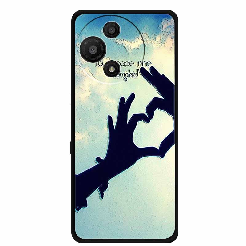 For TCL 60 SE Nxtpaper Case 3D Emboss Relief Flowers Black TPU Silicone Soft Back Cover Cases For TCL 60R Case 6.7" Fundas Bag