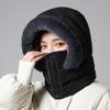 Warm Scarf Mask Integrated Hat Coldproof Helmet Cap New Lei Feng Hat  Autumn and Winter