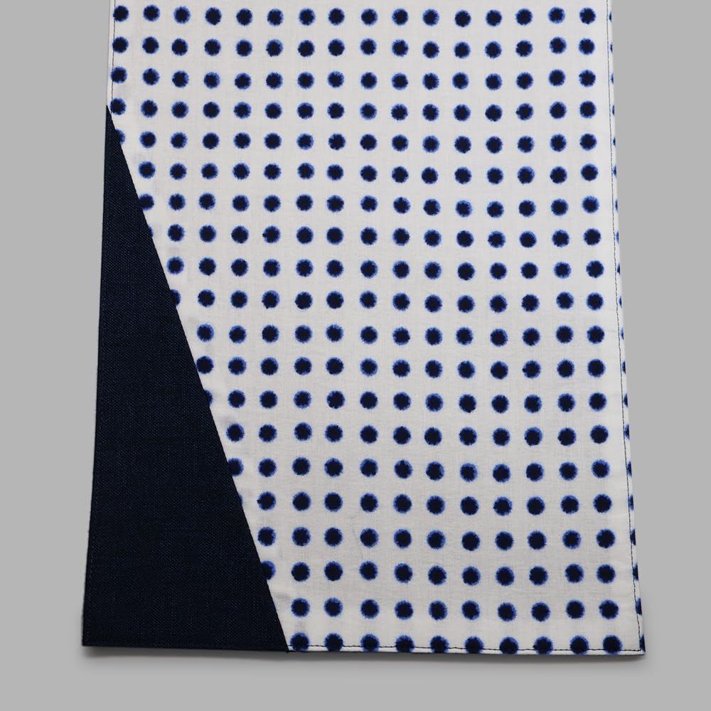 Yamashita Koge Runner Cloth, Shibori (tie-dye) pattern, 100% Cotton, Made in Japan, Yukata-style Table Runner