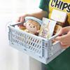 Mini Desktop Cream Colour Plastic Foldable Stationary Organizer, Pen, Pencil, Masking Tape, Small Thing Storage, 1 Pc