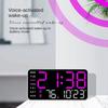 2025 New Frameless Electronic Clock Multi-function Hanging Dual-purpose Clock Digital Clock Display Living Room Wall Clock