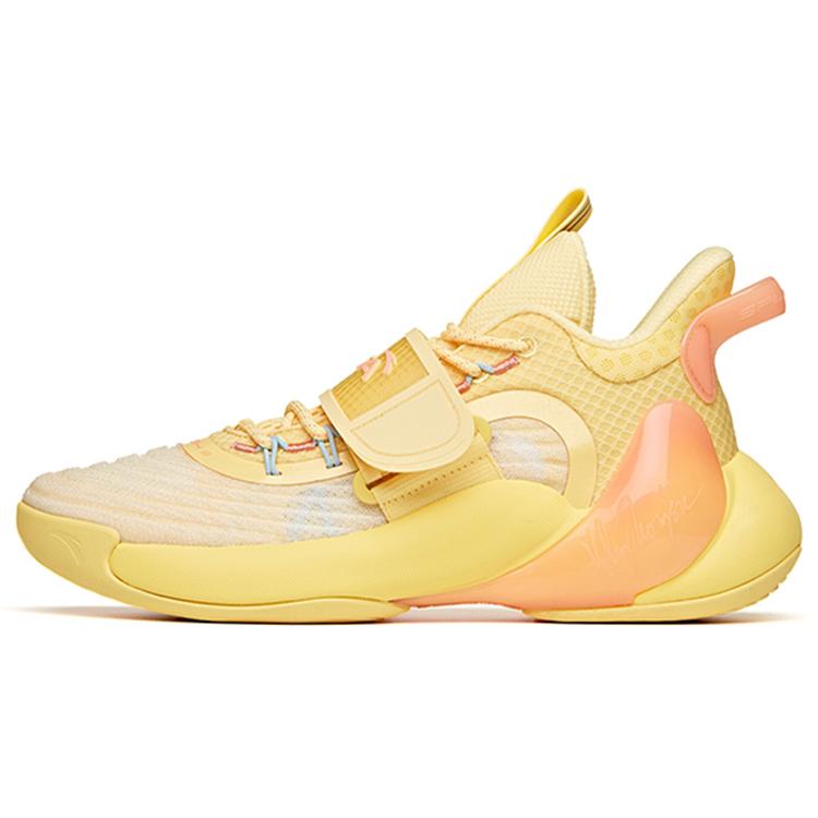 

Anta Water Flower 3 Durable Breathable Low Top Basketball Shoes Light Yellow 44.5