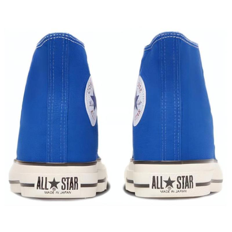 Converse All Star J Hi Comfortable and Versatile High Top Canvas Shoes Unisex Blue Japanese Version